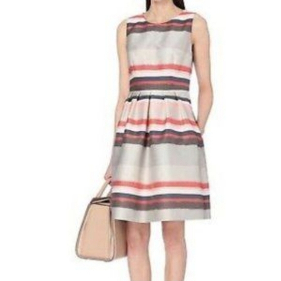 NEW HUGO BOSS Diljana Striped Dress - Picture 1 of 5